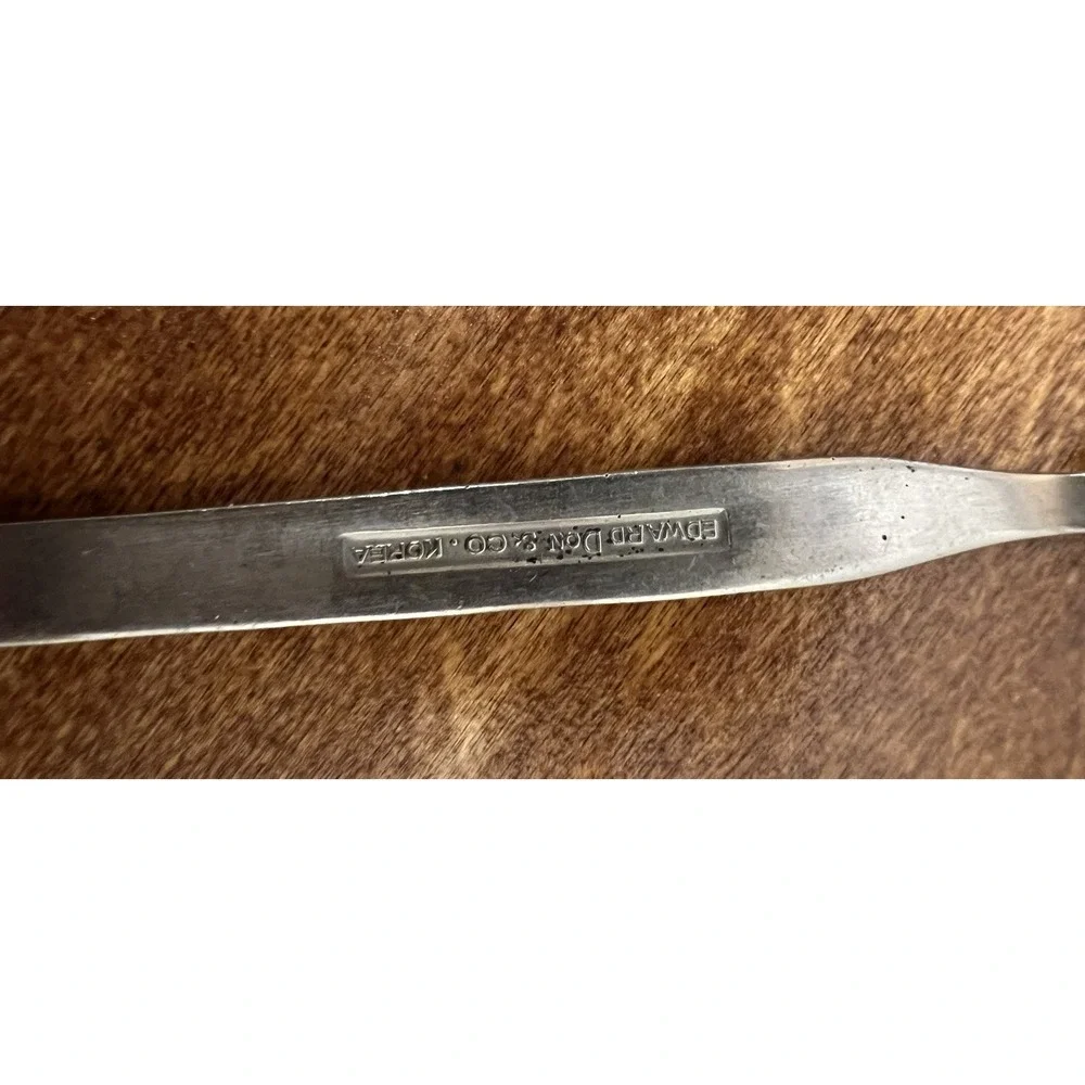 Oneida Northland Montezuma Black Accented Stainless 18/10 Geometric Spoon